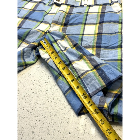 Loudmouth Shorts Men's 36 Plaid Print Golf Blue White 10.5" Inseam Cotton Blend - Picture 8 of 8